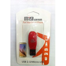 OKaeYa Multi Use 3 in 1 Micro USB OTG Smart TF Card Reader Adapter with 2.0 USB HUB 480mbps (Multi Color)